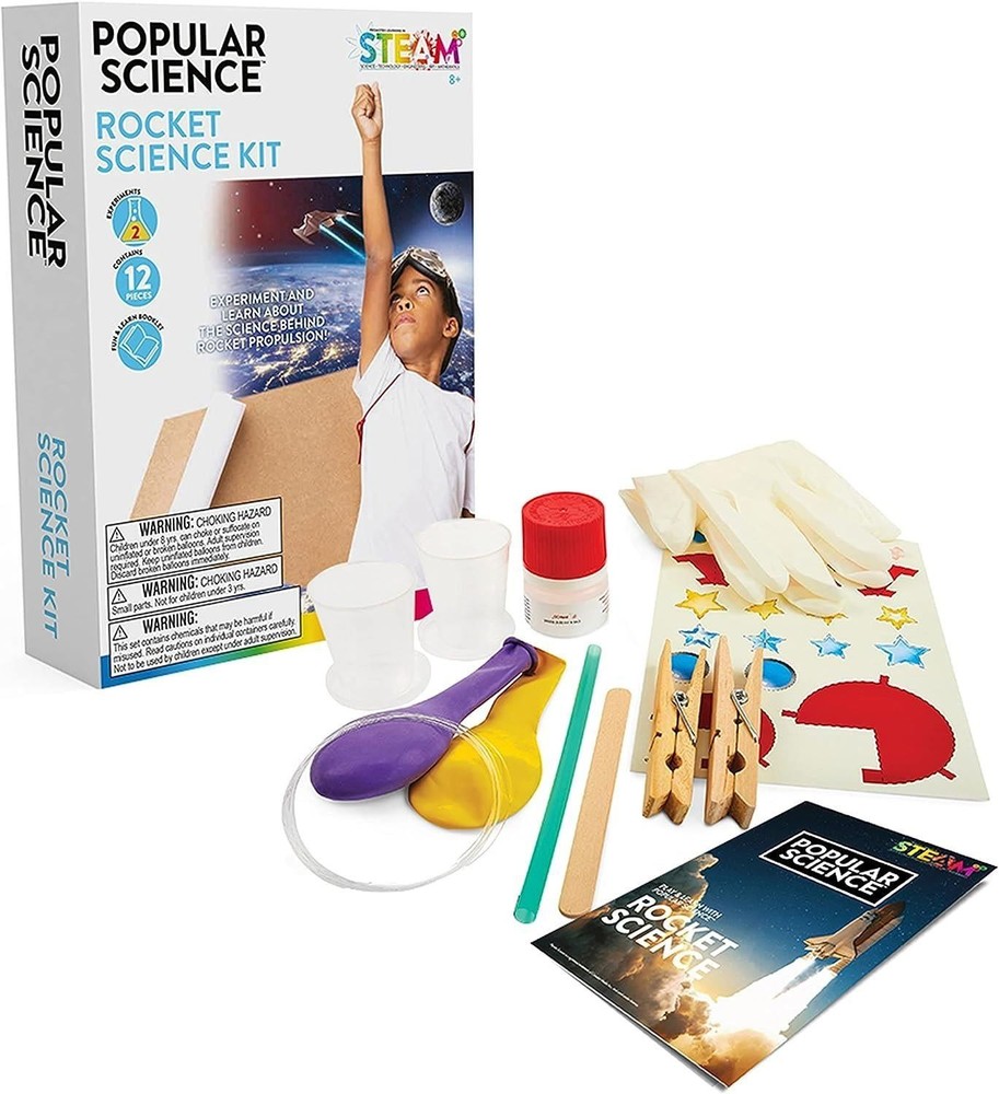 Popular Science Rocket Kit STEM Educational Experiments Activity WOW! Stuff