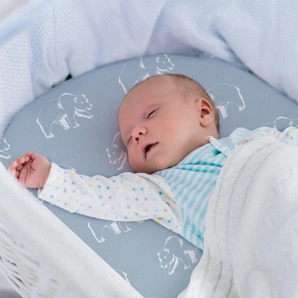 Universal Bassinet Sheets 2Pack Soft, Breathable, Gender Neutral Design