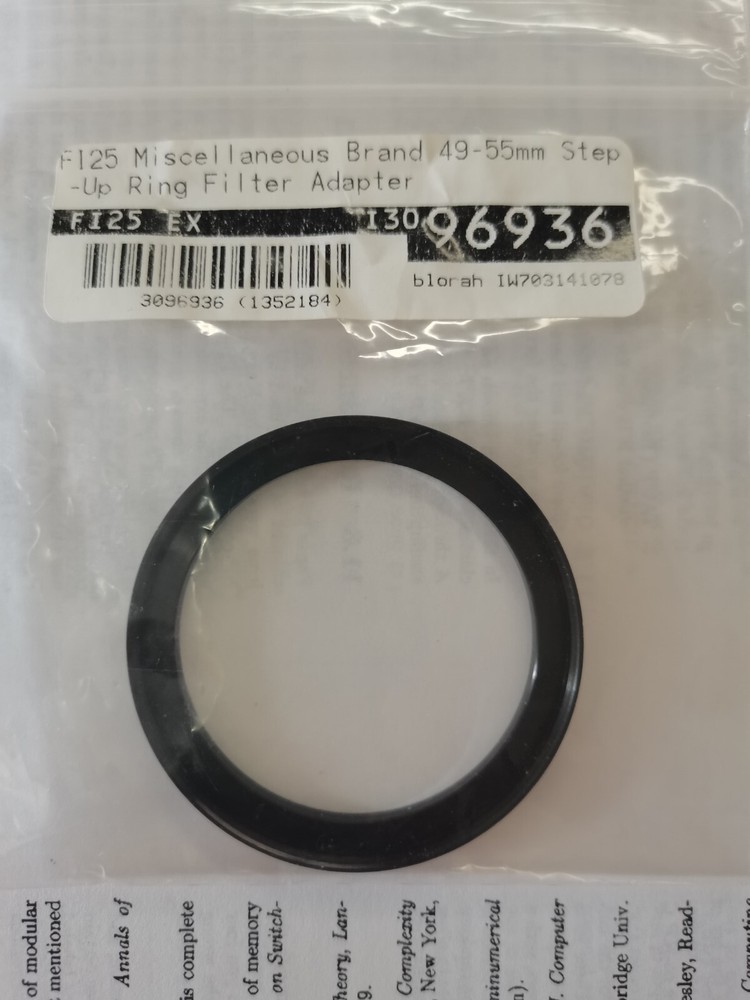 Made In Japan 49 55 Step Up Ring Filter Adapter From KEH