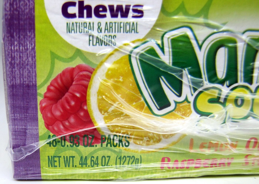 Mamba Sour Fruit Chews Changemakers Candy Strawberry Raspberry 48 Count Box