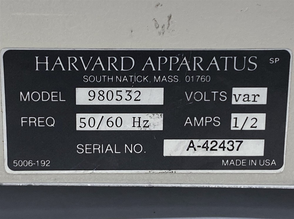 Harvard Apparatus Model 22 Microprocessor Dual Syringe Pump 980532
