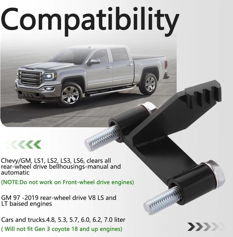 LS Flywheel Locking Tool Compatible with LS1, LS2, LS3, LS6, LSX Engines Flywhee