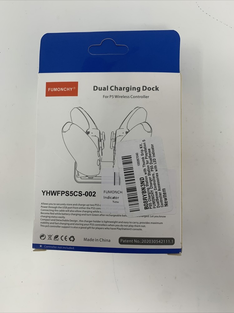 Fumonchy Duel Wireless Controller Charging Dock For PS5 YHWFPS5CS-002