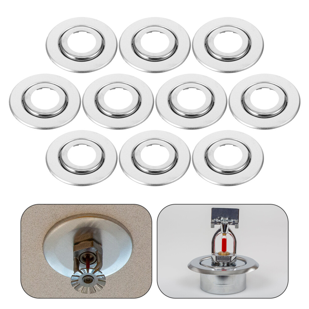 10 Pcs Stainless Plate Sprinkler Head Decorative Cover Fire Shield