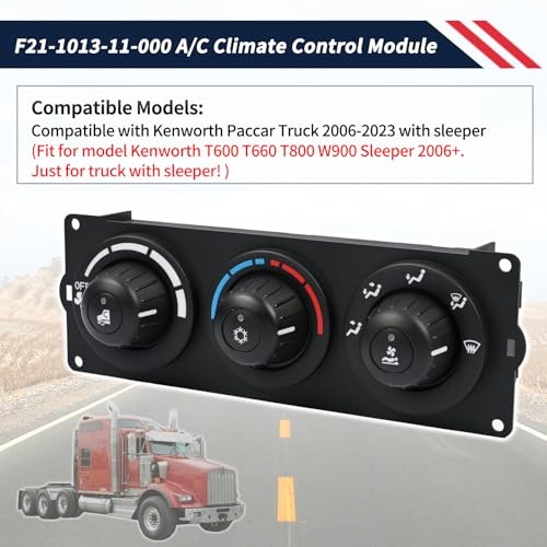 F21-1013-11-000 A/C Heater Climate Control Module Panel Fit for Kenworth