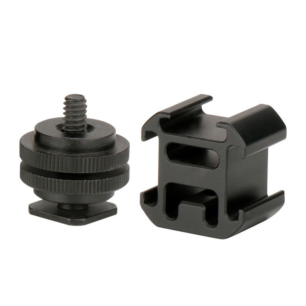 Camera Hot Shoe Mount Adapter Video Accessory Triple Cold Shoe Bracket Lights