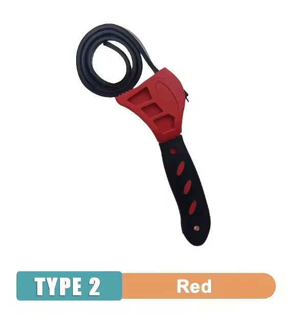 6in Belt Wrench Oil Filter Strap Spanner Adjustable Grip Removal Tool