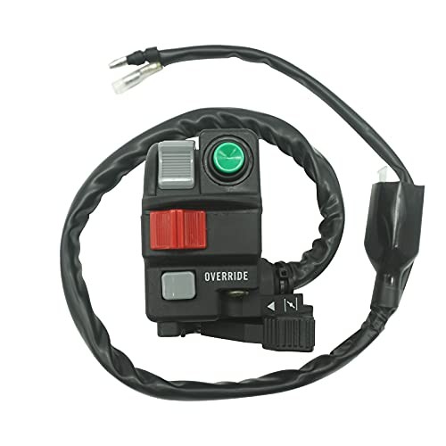 Left Handlebar Switch Start Stop Headlight Override for Kawasaki Prairie 360