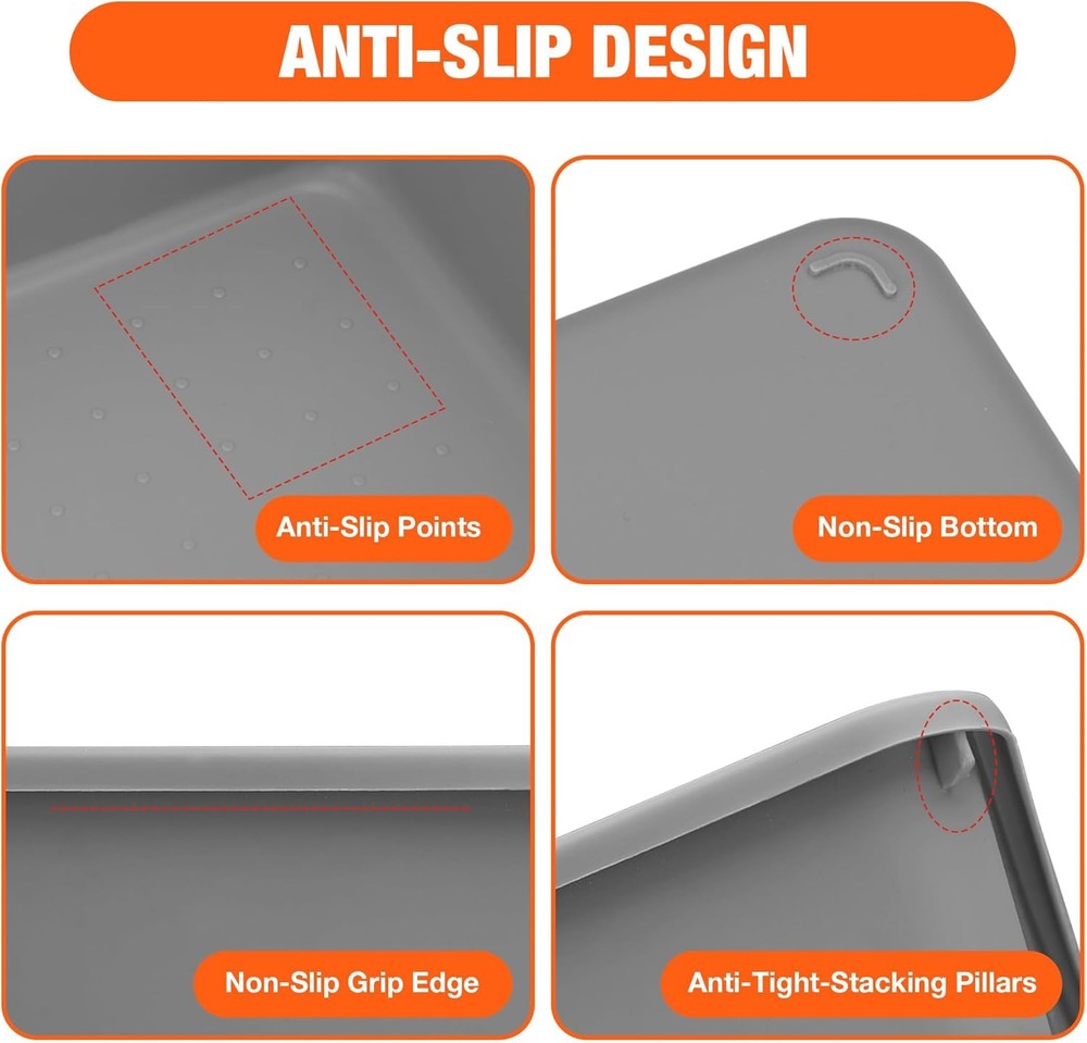 ValueMax 21 PCS Tool Box Organizer Set PP Material Interlocking Tool Organizer