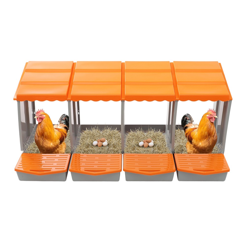 Modern 4-Compartment Chicken Nesting Box Chicken Laying Box With Egg Collection
