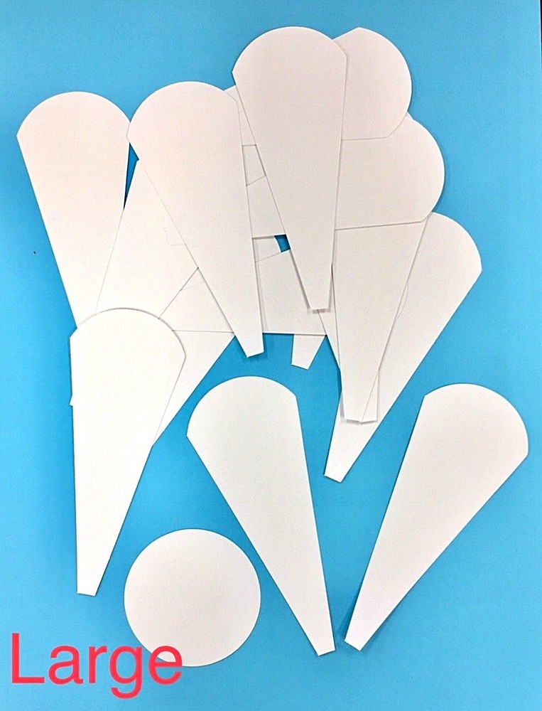 Dresden Paper Piecing Sampler Packs 3/Packs Plus One Template for Fabric Cut