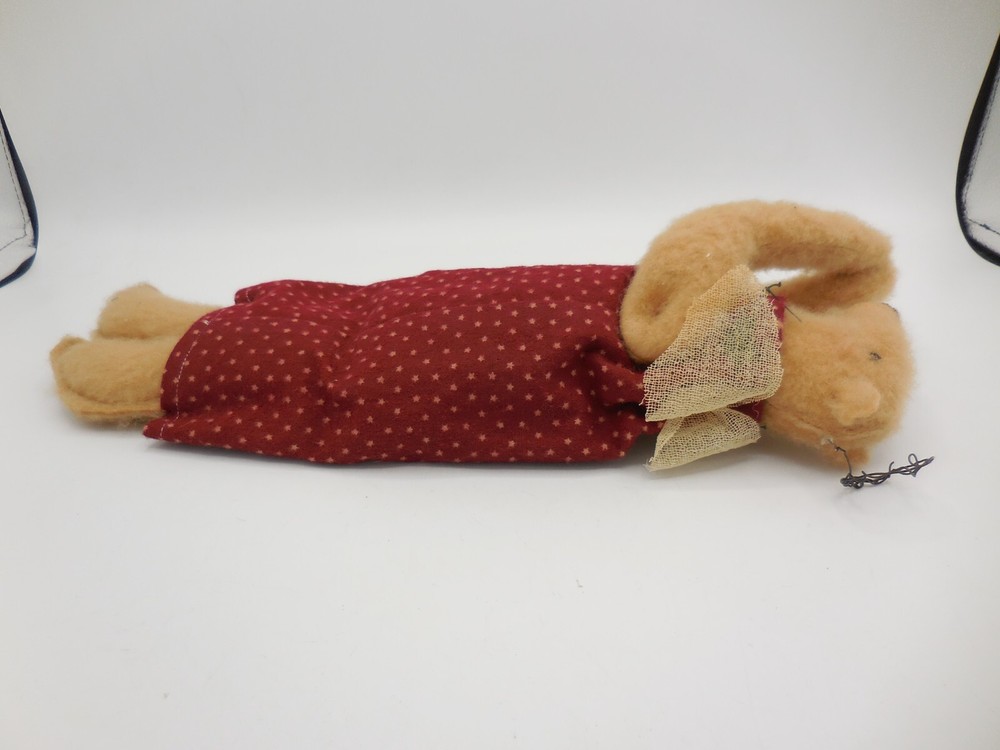 Angel Bear Plush County Chic Folk Art Flat Bear 14"