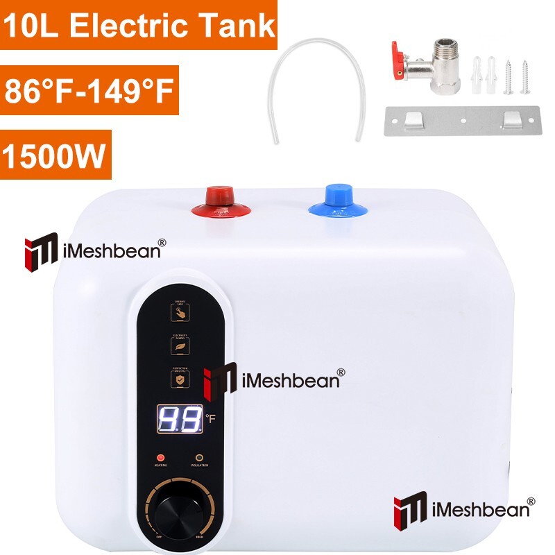 2 PCS Instant Digital Electric Water Heater Compact 2.6Gal Mini Storage Tank US