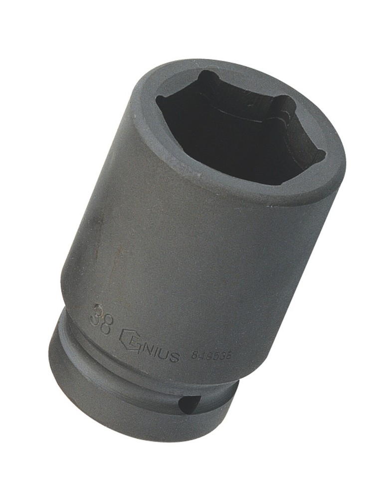 Genius Tools 1" Dr. 52mm Deep Impact Socket (CR-Mo) - 849552