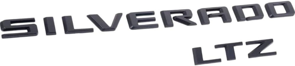 2019-2025 for Silverado Gloss Black 3D Letter Emblems 4 Pack – Compatible