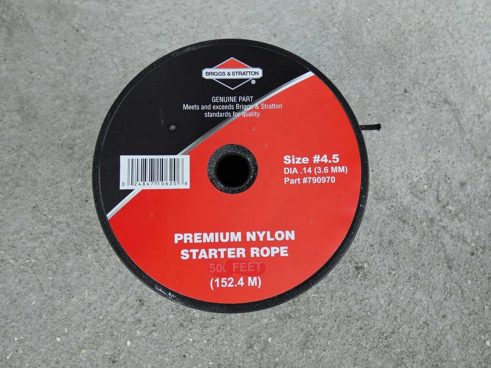 10' New Briggs & Stratton #4.5 Starter Rope Pull Cord Chainsaws & Small Engines