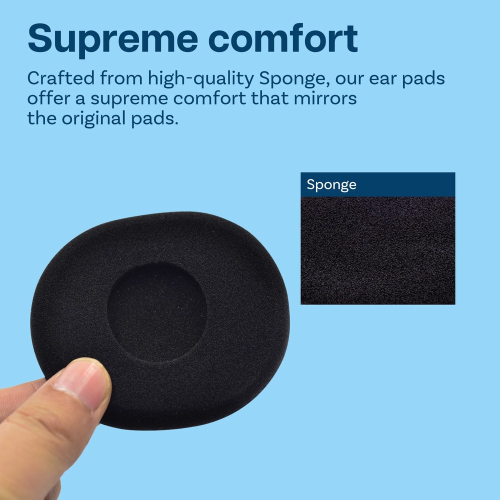 Replacement Ear Pads for Logitech H800 - Black