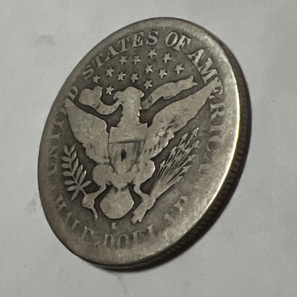 1894-S Barber Silver Half Dollar.