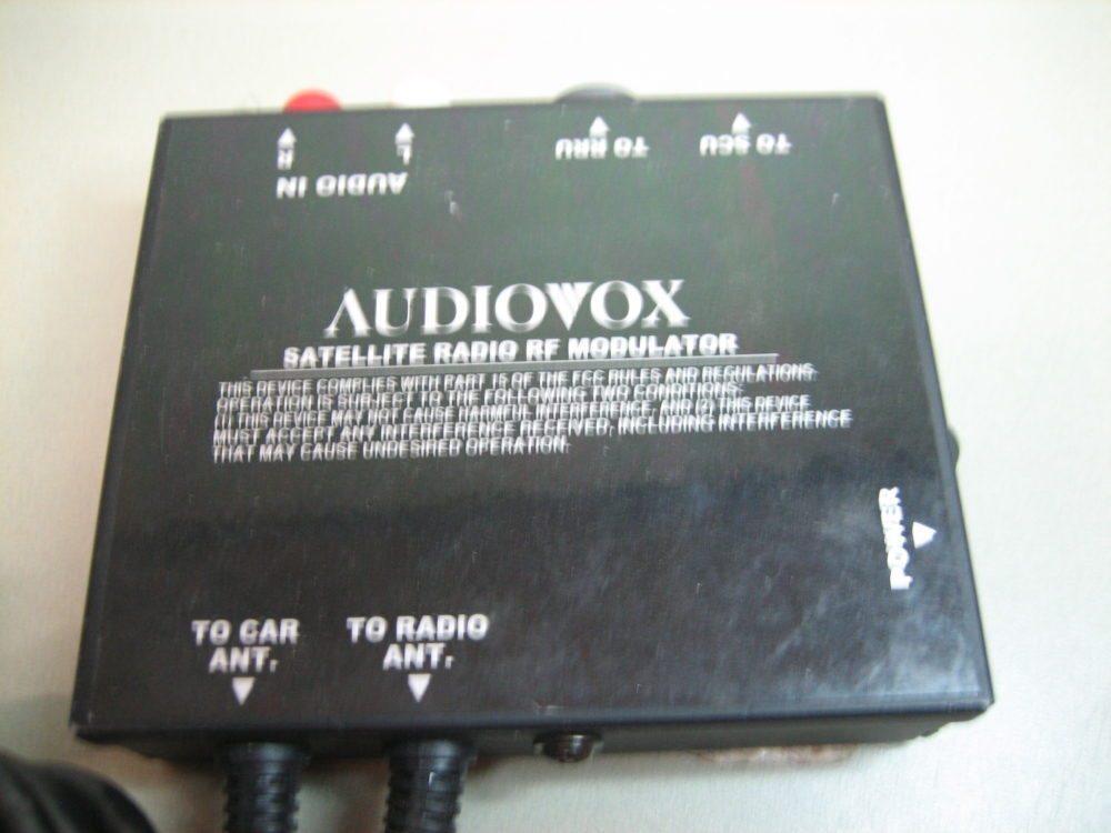 Audiovox 144C2228 Satellite Radio RF Modulator Box