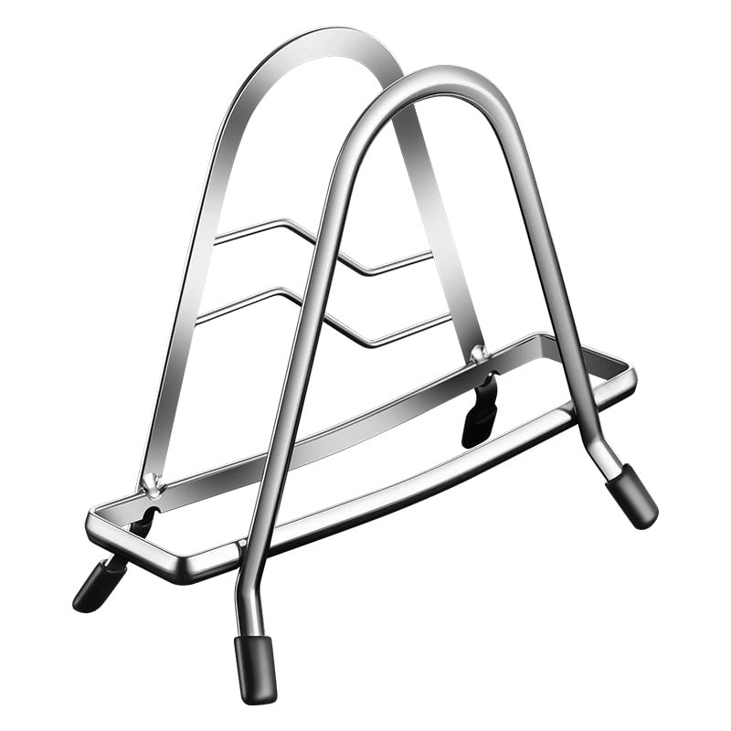 BOMANSI BOMS Cutting Board Rack Holder Stand 2.76 x 6.69 x 6.3 inches, Silver