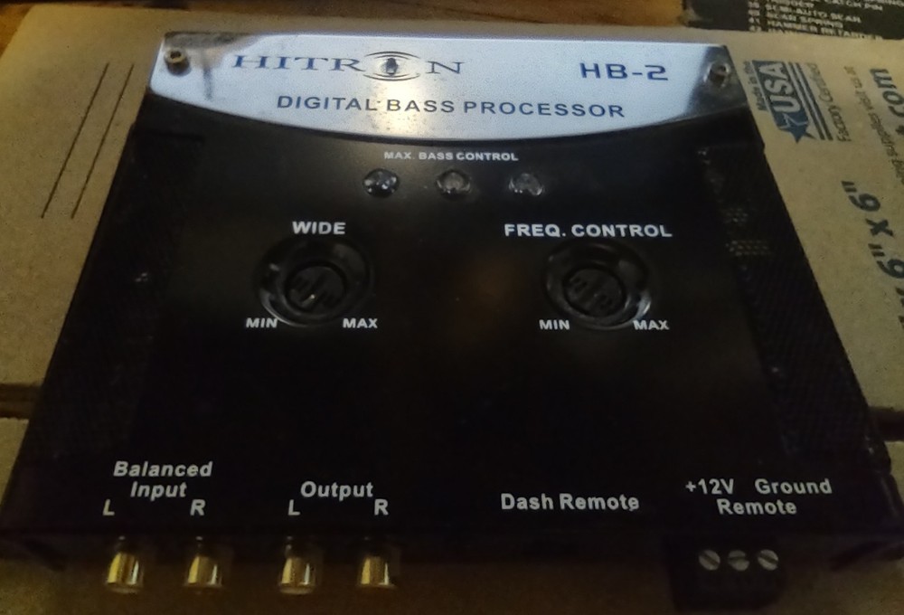 HITRON HB-2 Digital Bass Processor, No Remote UNTESTED