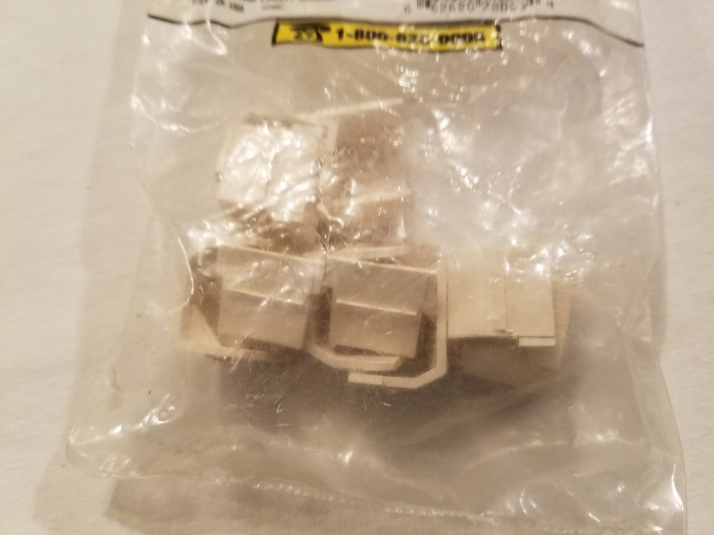 SFBW10 Hubbell Blank Connector Module, White, 10 Pack