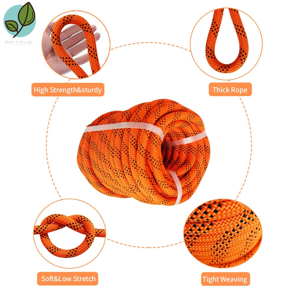 Double Braid Polyester Rope Arborist Bull Tree Rigging Work Utility 1/2''×100'