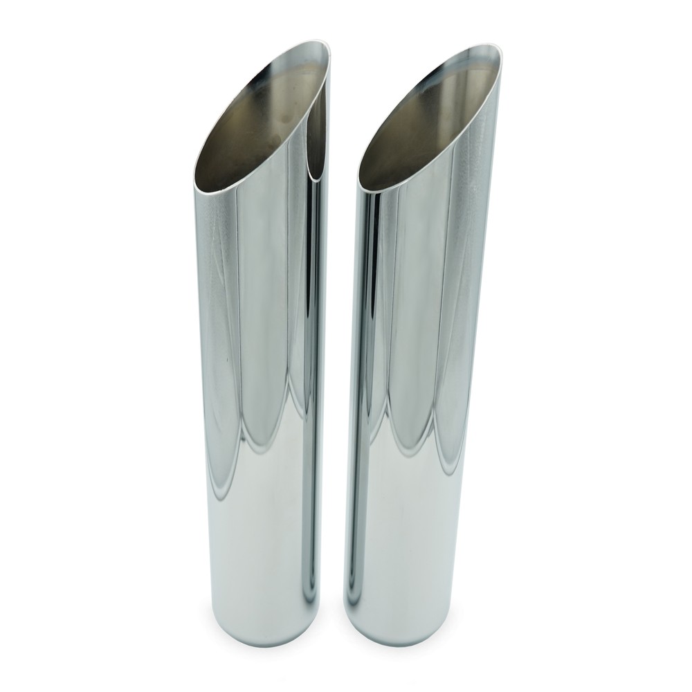 GMC Jimmy 95-99 2.5" Dual Exhaust Kits Glasspack Corner Exit Slash Tips
