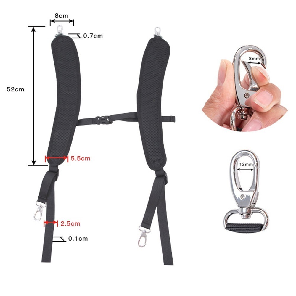Daily Use Backpack Straps Replacement Clip-on Backpack Straps Shock-resistant