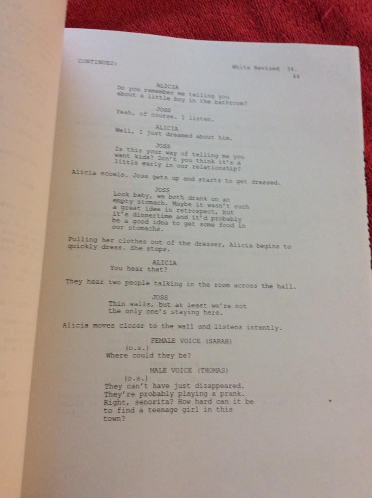ORIGINAL SCRIPT BLUEPRINT ALL SOULS DAY DANNY TREJO MARISA RAMIREZ DAVID KEITH