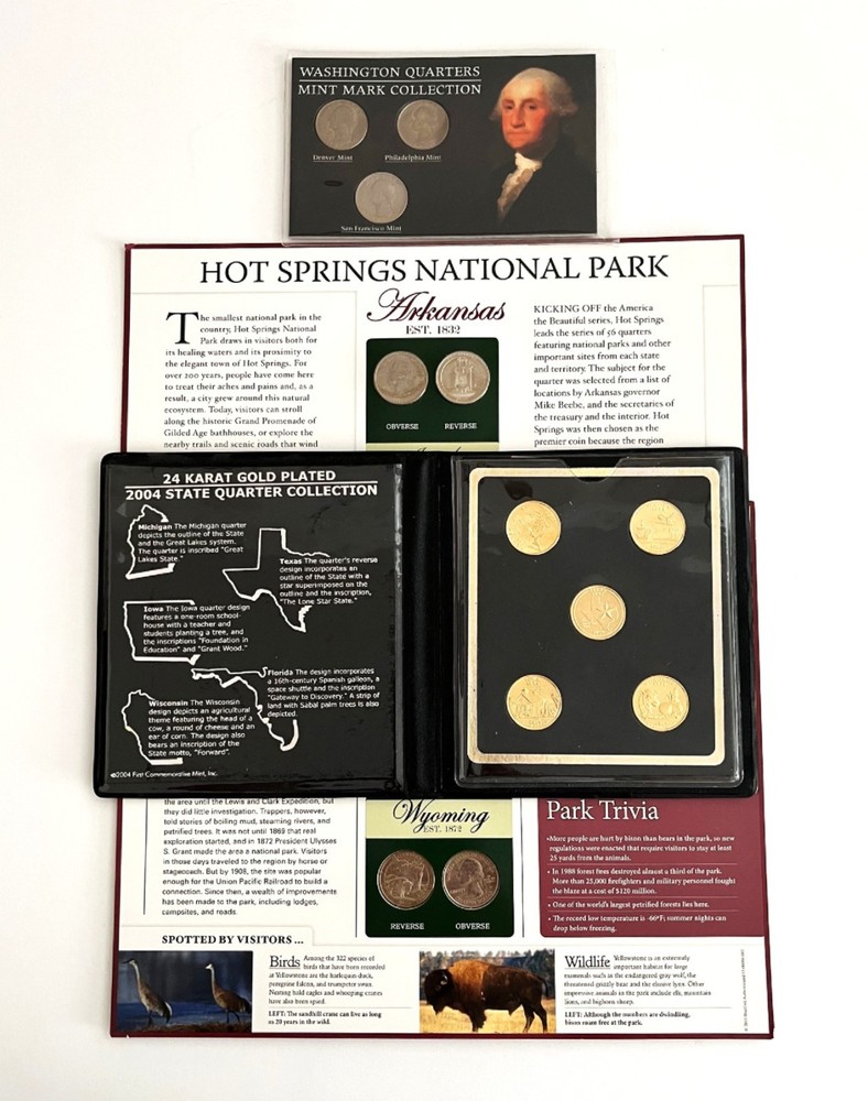 Vintage Uncirculated US Quarters Coin Set