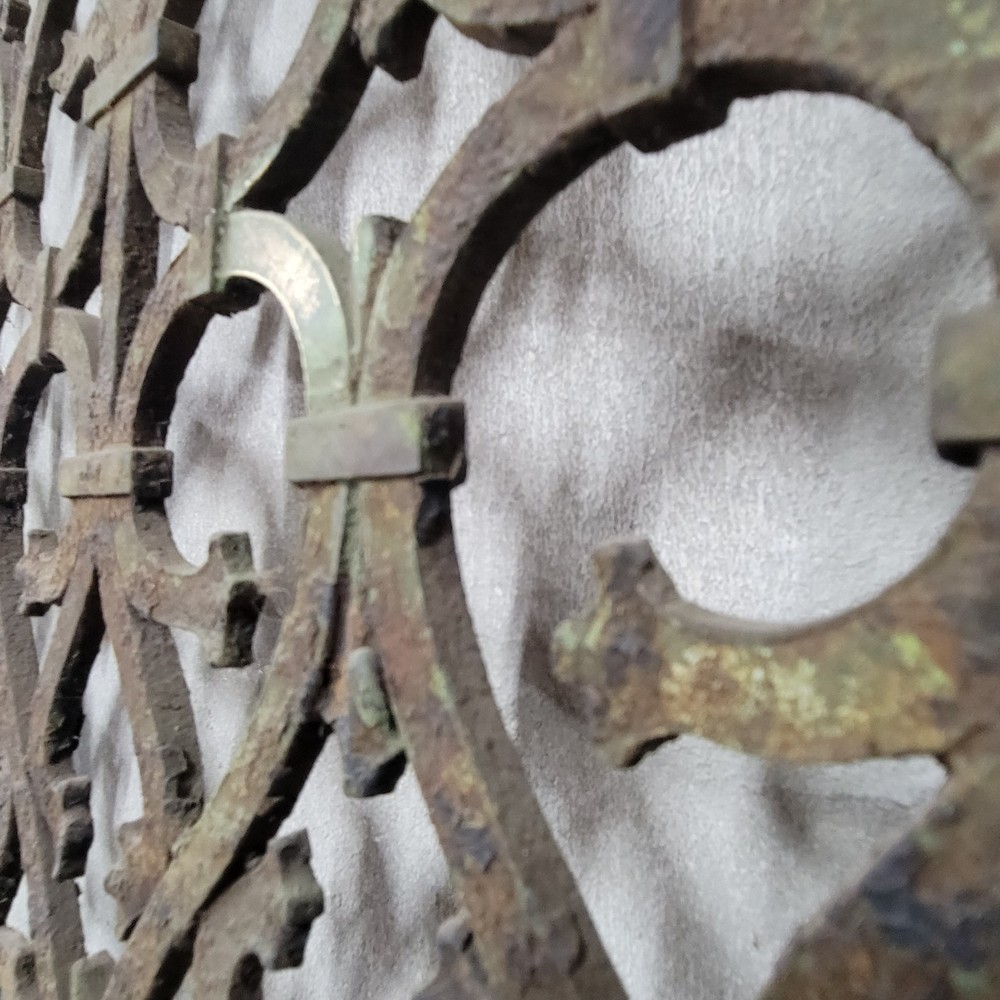 Architectural Salvage Designer Solid Cast Brass Panels Dividers Doors Antique