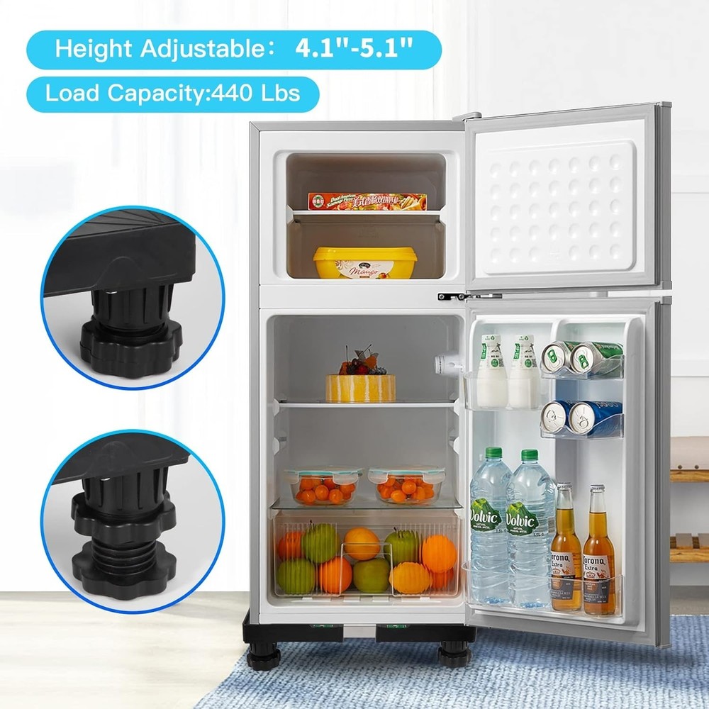 Adjustable Refrigerator Pedestal Base - 400 lb Capacity
