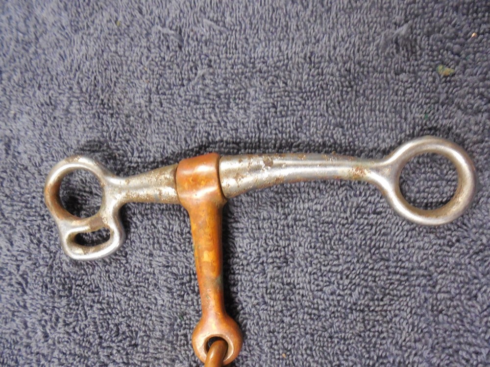 Copper Snaffle Bit 5-5 1/2 size mouth