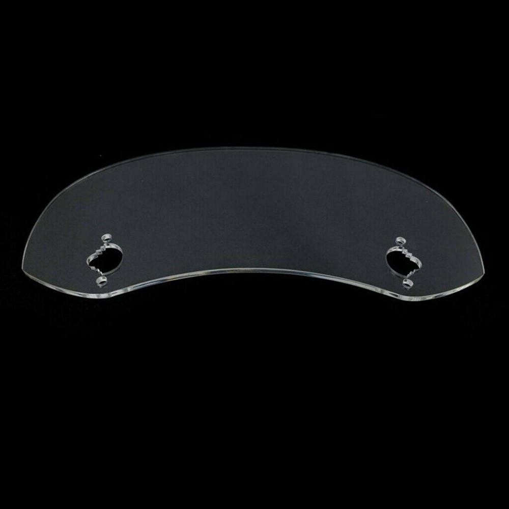 Resin Acrylic + PC Plastic Motorcycle Windshield Adjustable Wind Deflector Clear