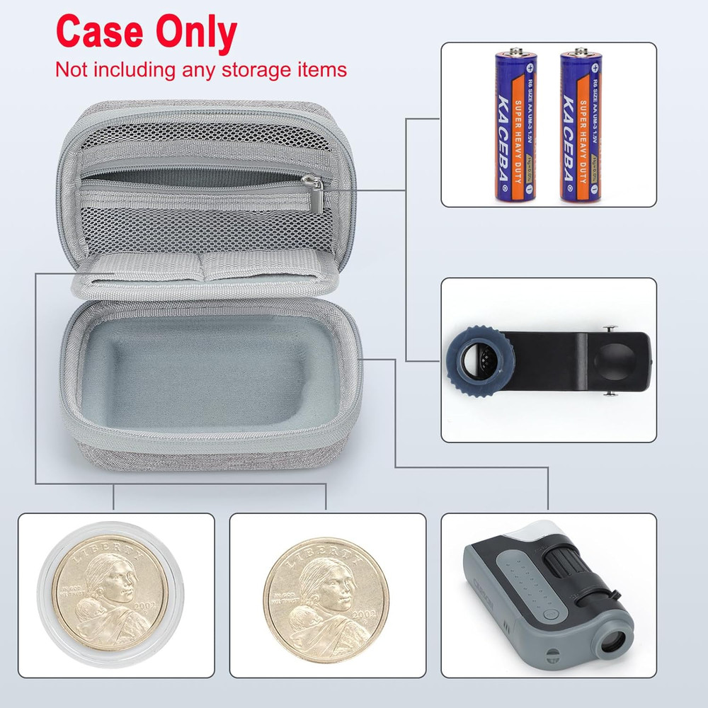 Microscope Case for Carson Microbrite plus 60X-120X LED Lighted Pocket Microscop