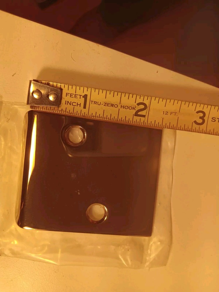 Solid Brass Extension Strike Plates 2 1/4 By 2