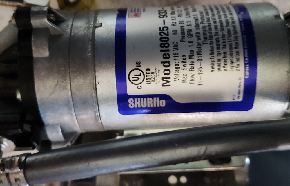 2 gallon water booster system shurflo