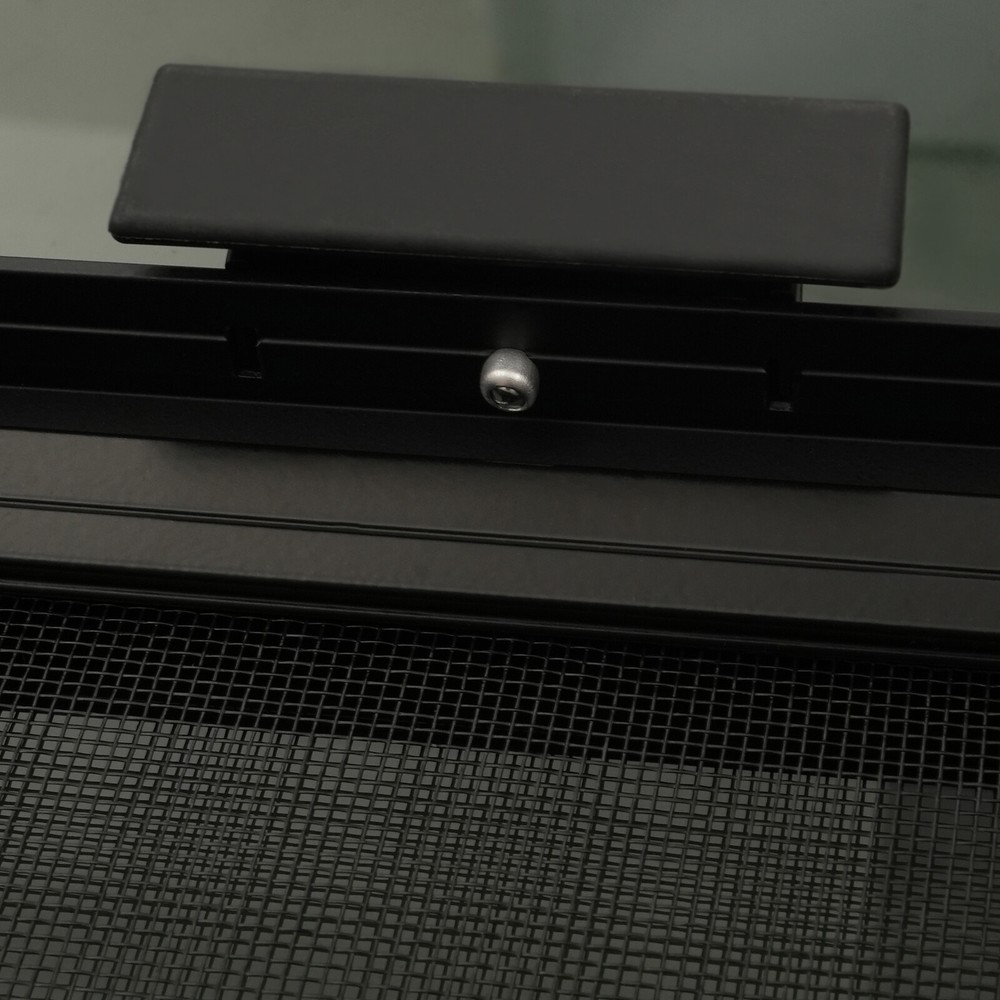 RV Window Tempered Black Glass Horizontal Rectangular Sliding Windows 43"x23"