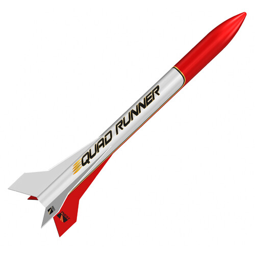 Quest Flying Model Rocket Kit Advanced Quad Runner  QST 5016