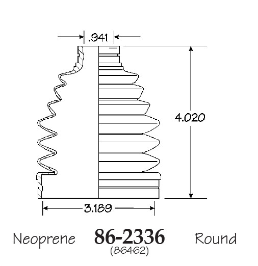 Outer CV Axle Boot for Subaru Baja Front 2003