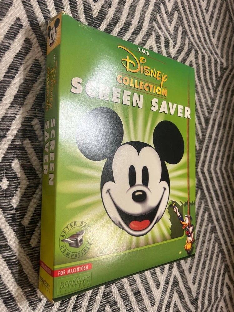 Disney Collection Screen Saver Macintosh 4-Disk Set w/ Box Berkeley Systems