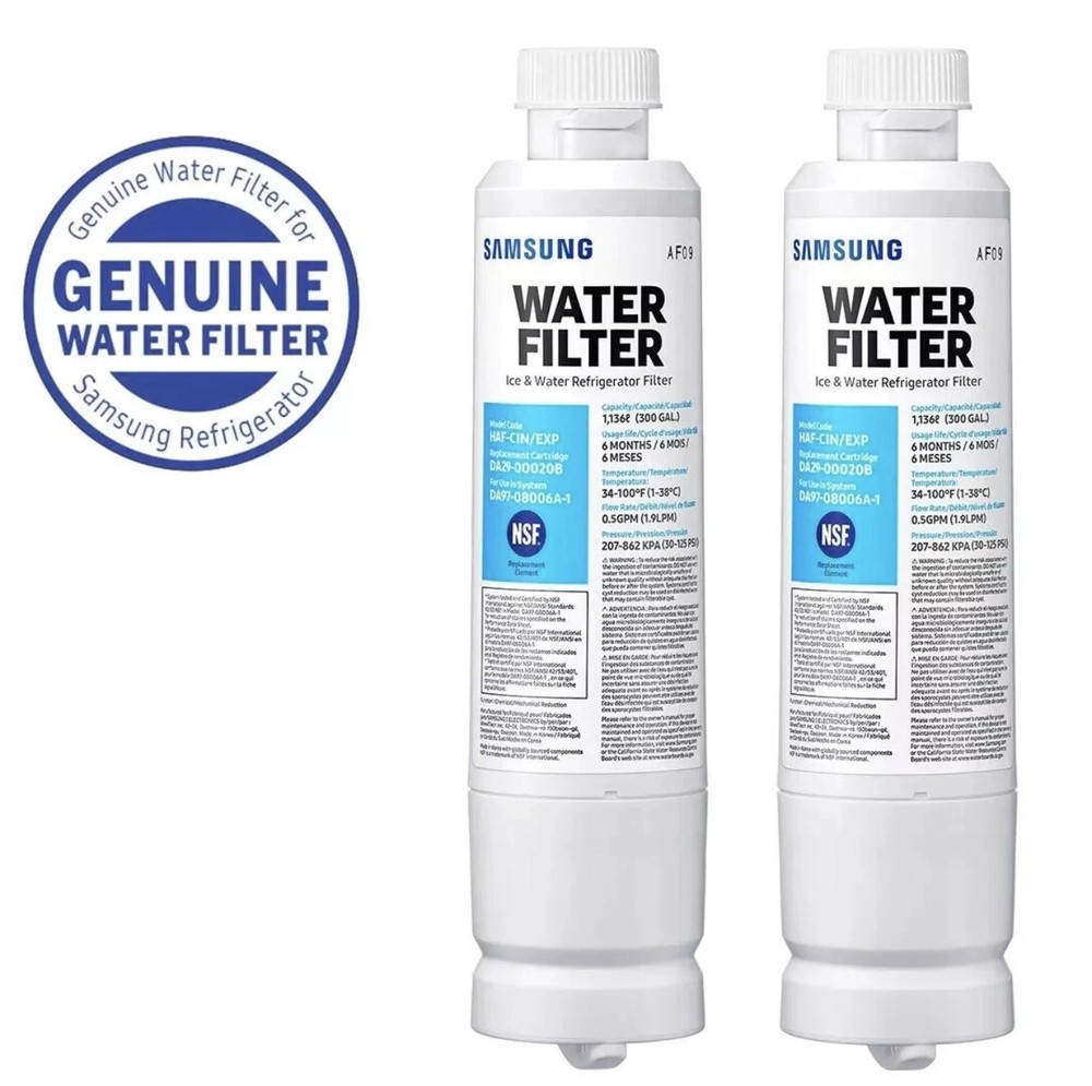 Samsung DA29-00020B HAF-CIN/EXP Refrigerator Water Filter 2 Pack NEW SEALED