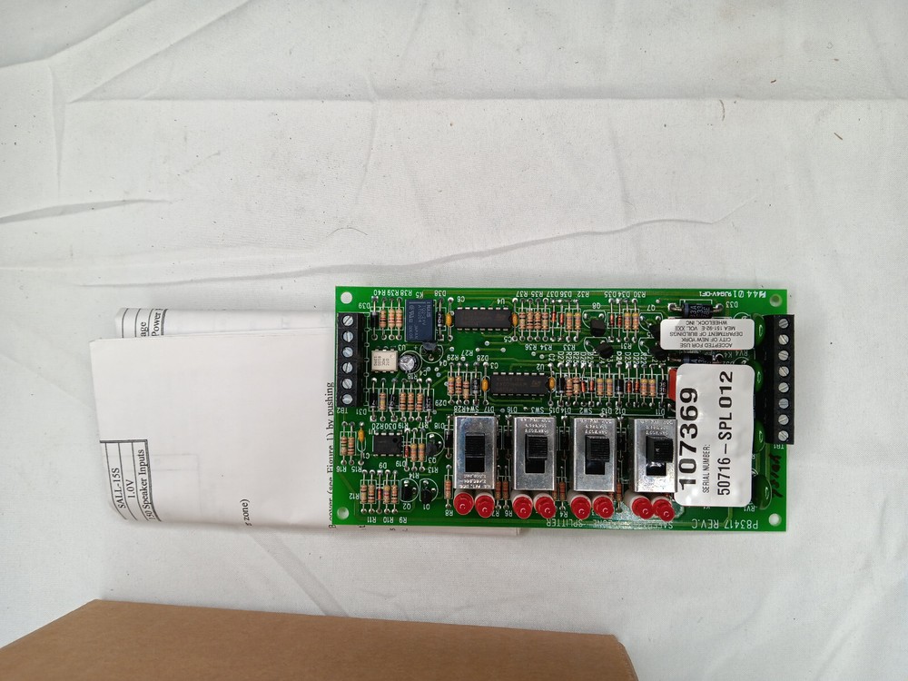 WHEELOCK SPL 107369 4 Zone Splitter Board Module