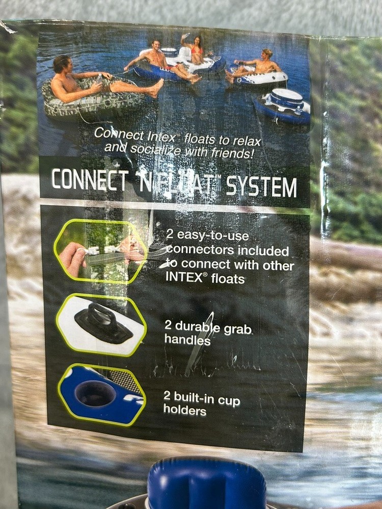 Intex River Run 1 Lounge Connect 'N Float System 53" Comfortable Backrest