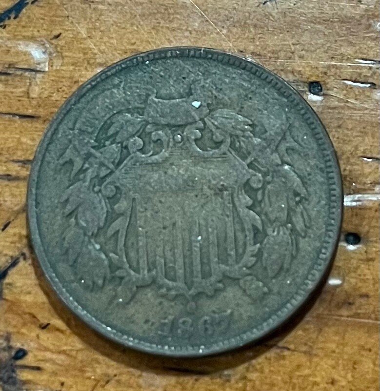 1867 Two Cent Piece U.S. Coin