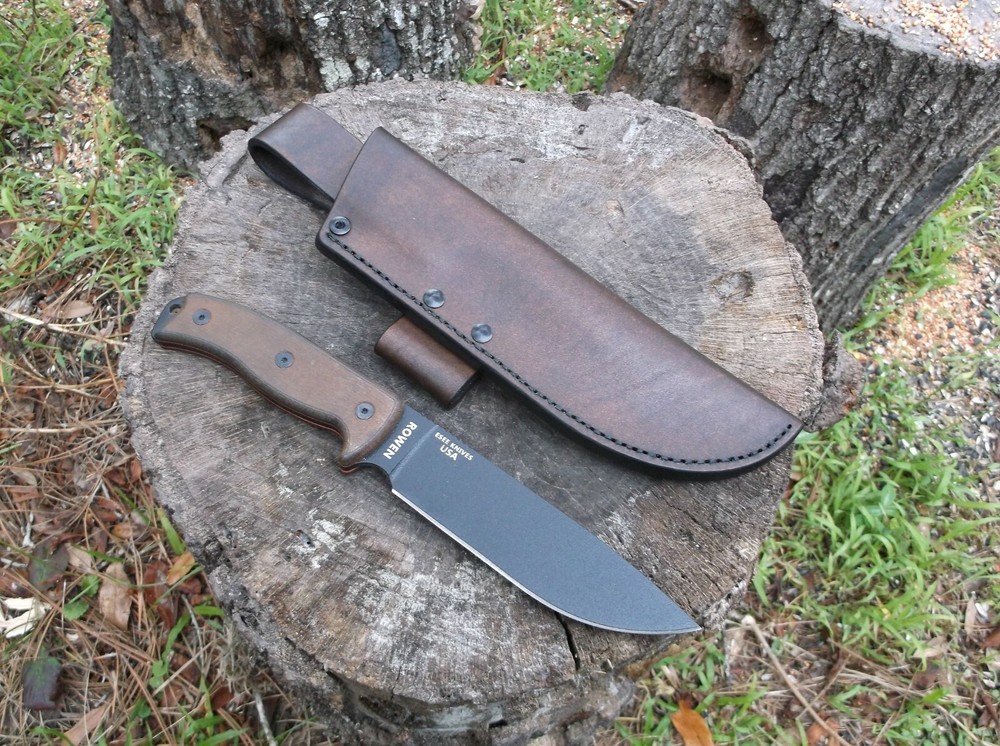 ESEE 6 CUSTOM LEATHER SHEATH (SHEATH ONLY) !READ DESCRIPTION!