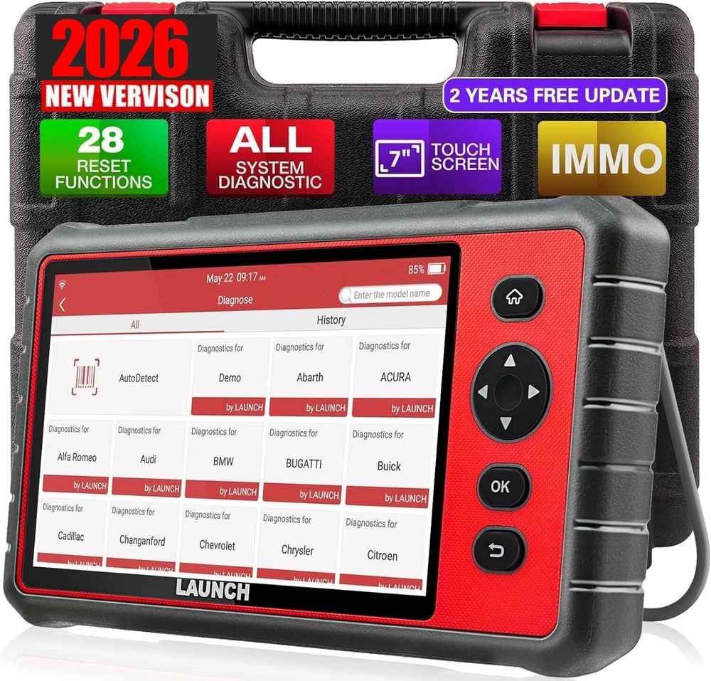 2026 LAUNCH X431 CRP909 Car OBD2 Scanner Full System Diagnostic Tools ECU Coding