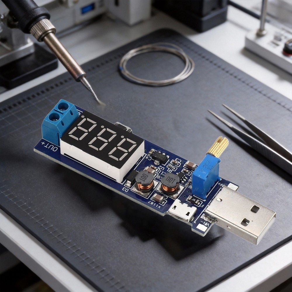 5V USB Boost Power Module with Precise Adjustable Potentiometer Output