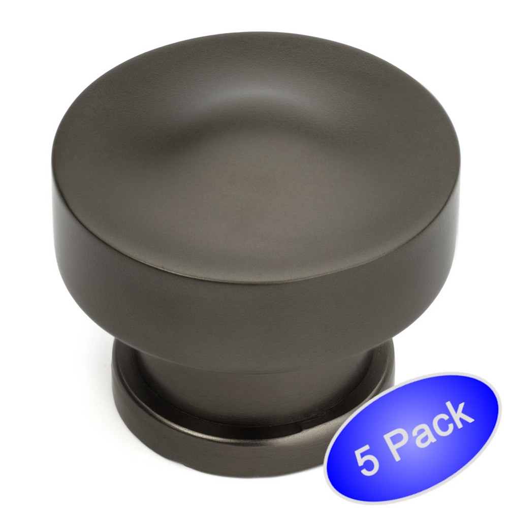 *5 Pack* Cosmas Cabinet Hardware Graphite Round Cabinet Knobs #704GPH